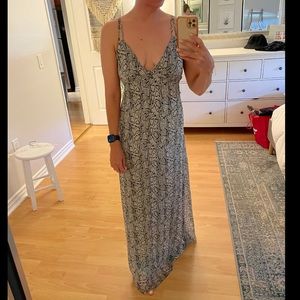 Tobi Maxi Dress Snake Print Size Medium